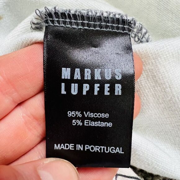 MARKUS LUPFER Shell Star Stripe Heidi Swing T-Shirt Dress Size Small - Picture 9 of 10